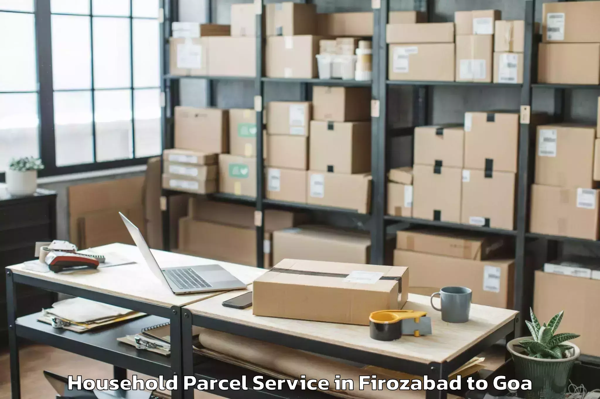 Professional Firozabad to Mall De Goa Household Parcel